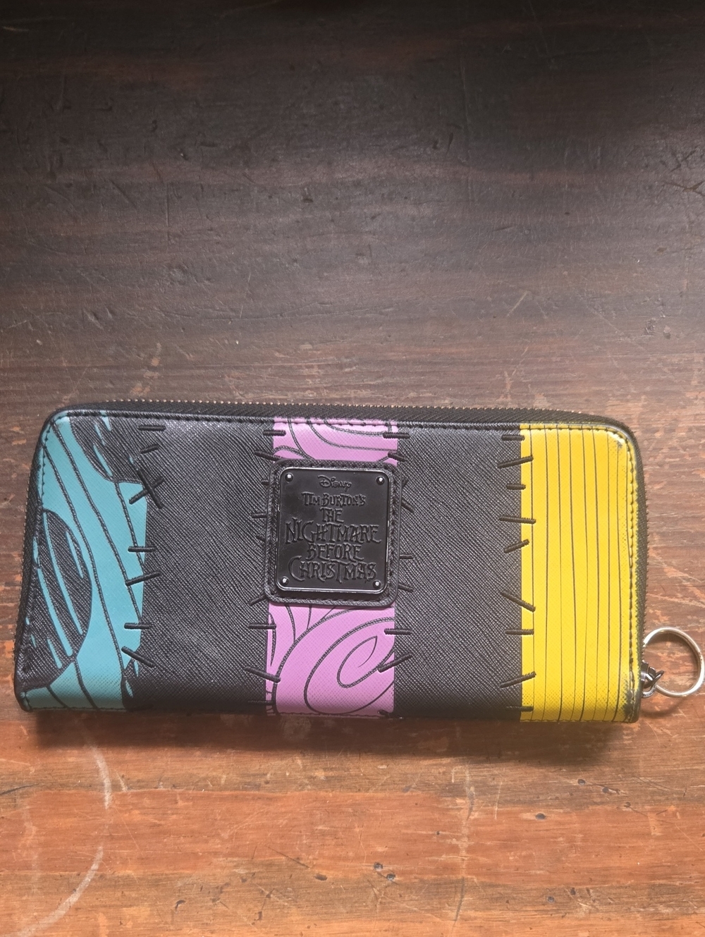 Disney The Nightmare Before Christmas Black & Purple Zip Wallet
